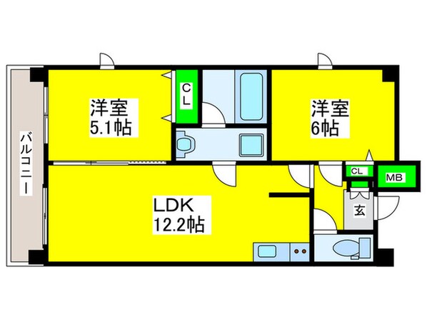 プレステージ11番館の物件間取画像